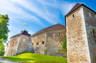 Ljubljana castle, Slovenya, Avrupa.