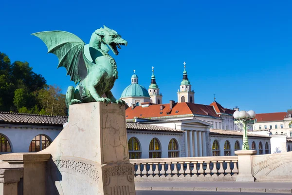 Дракон міст, Любляна, Словенія, Європа. — стокове фото