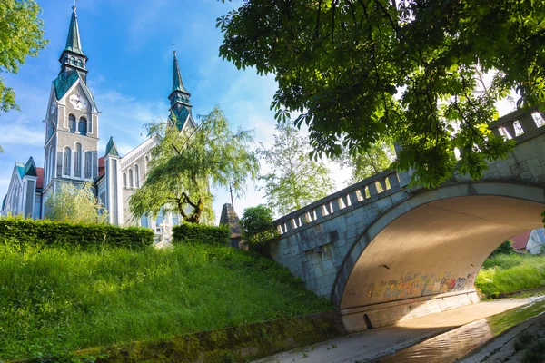 Igreja de Trnovo em Liubliana, Eslovênia — Fotografia de Stock