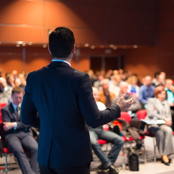 Relatore alla Conferenza e alla Presentazione del Business. — Foto Stock