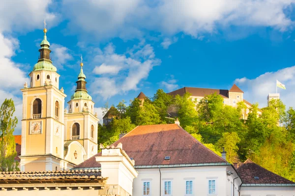 Panorama de Liubliana, Eslovénia, Europa . — Fotografia de Stock