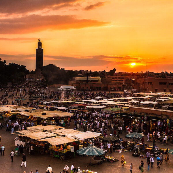 Jamaa el Fna, Marrakesh, Morocco.