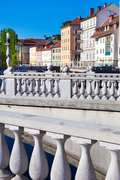 Medeltida ljubljana, huvudstad i Slovenien, Europa. — Stockfoto