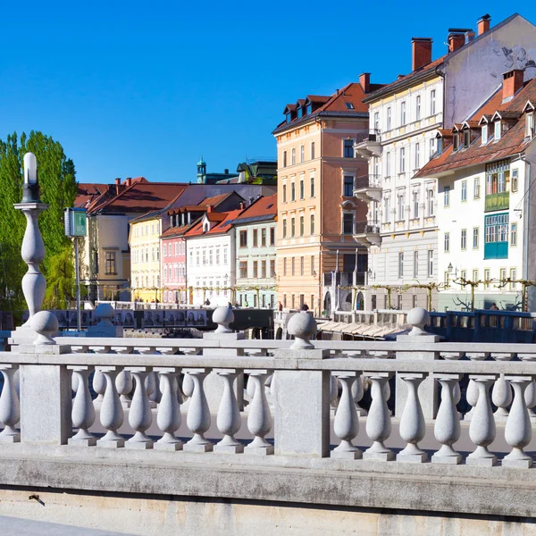 Średniowieczne Lublany, stolicy Słowenii, Europa. — Zdjęcie stockowe