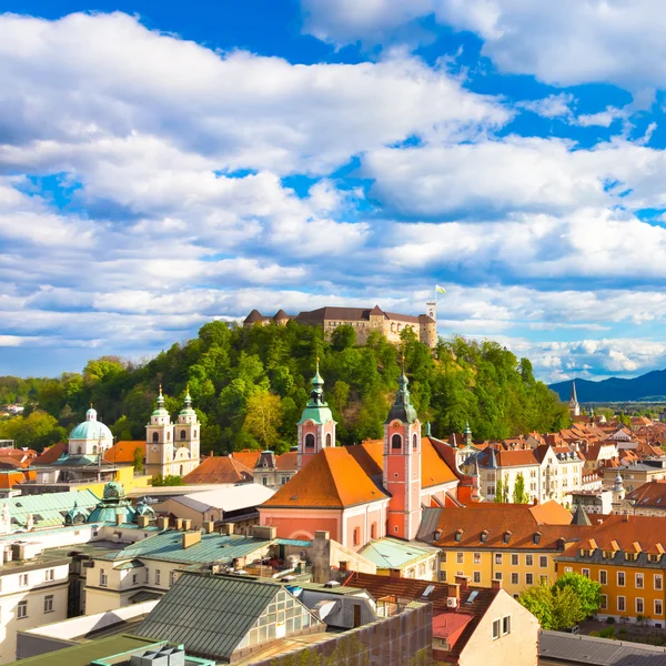Panorama Lublana, Słowenia, Europa. — Zdjęcie stockowe