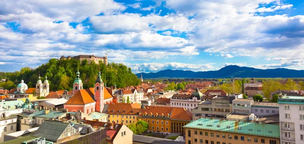 Panorama i ljubljana, Slovenien, Europa. — Stockfoto