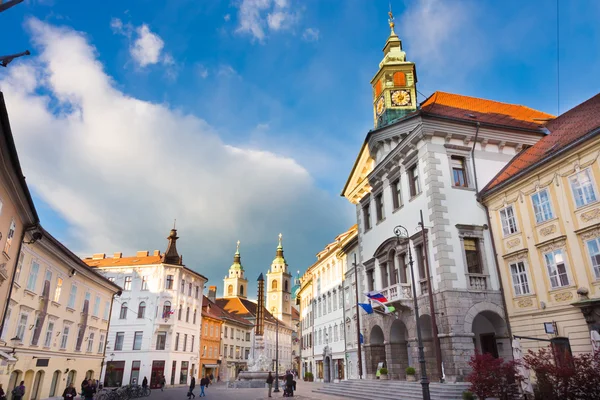 Radnice Lublaň, Slovinsko, Evropa. — Stock fotografie