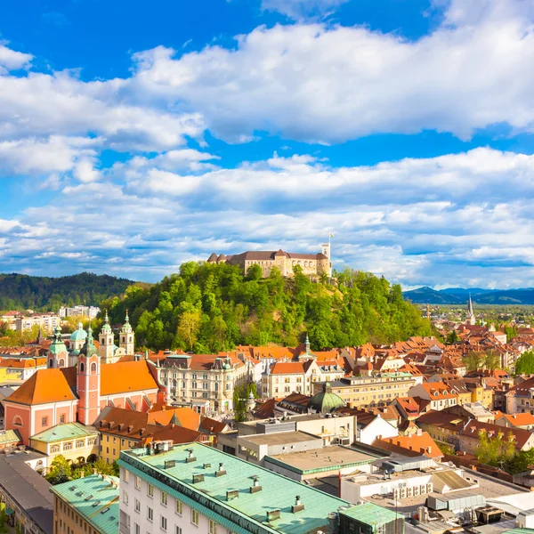 Panorama Evropa Lublaň, Slovinsko,. — Stock fotografie