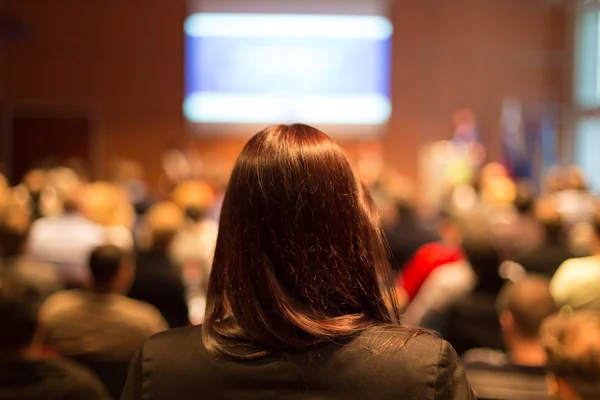 Audience at the conference hall. — Stock Photo, Image