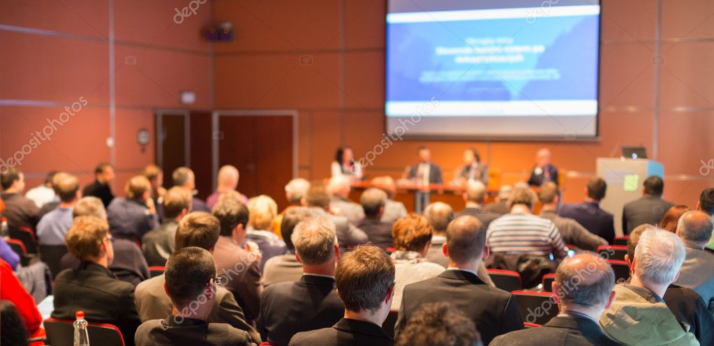 Audience at the conference hall. Stock Photo by ©kasto 48789351