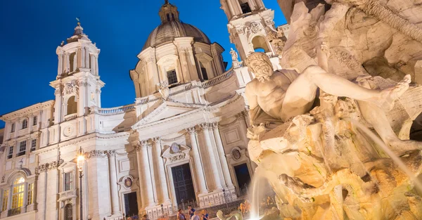 Navona Meydanı, Roma, İtalya. — Stok fotoğraf