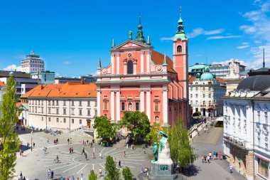 Preseren Meydanı, ljubljana, Slovenya'nın başkenti.