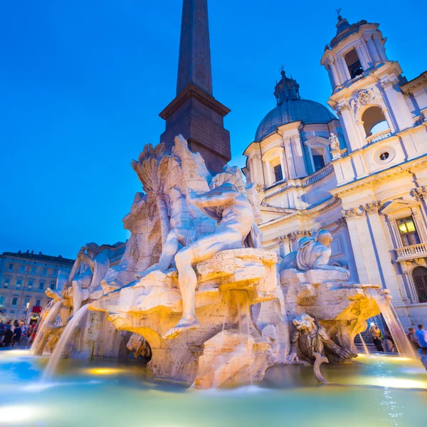 Praça Navona em Roma, Itália . — Fotografia de Stock