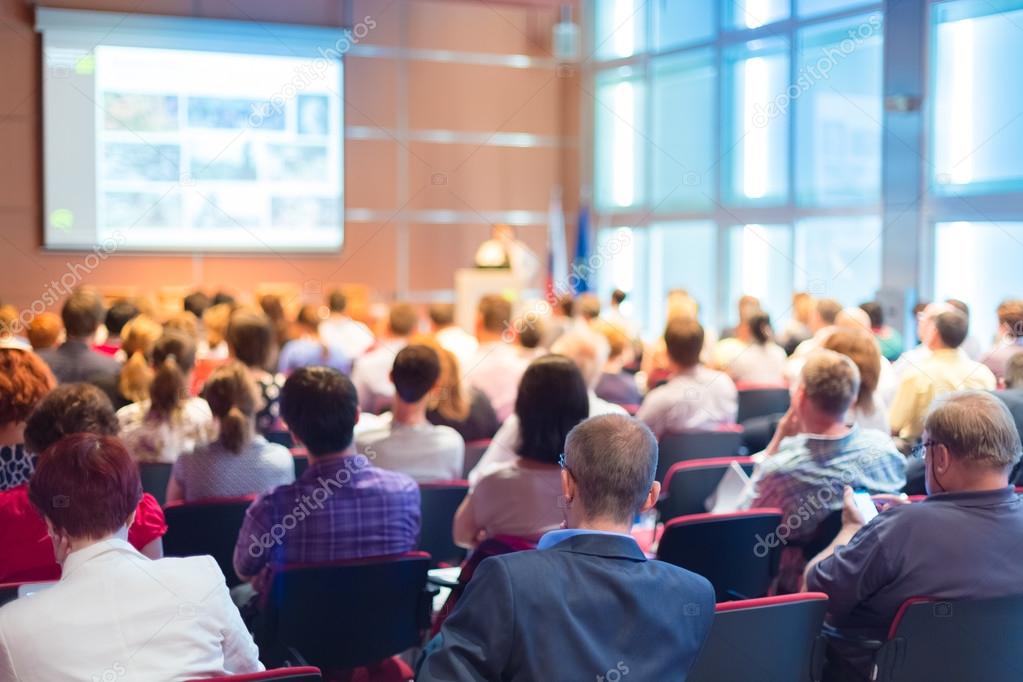 Audience at the conference hall. Stock Photo by ©kasto 51650835