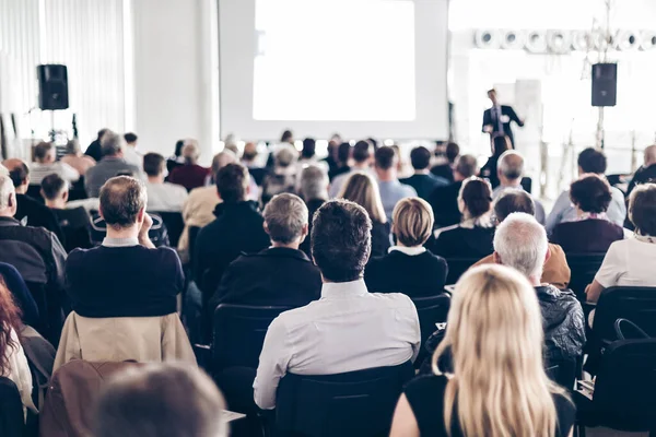 Audience in the lecture hall. — Stock Photo, Image