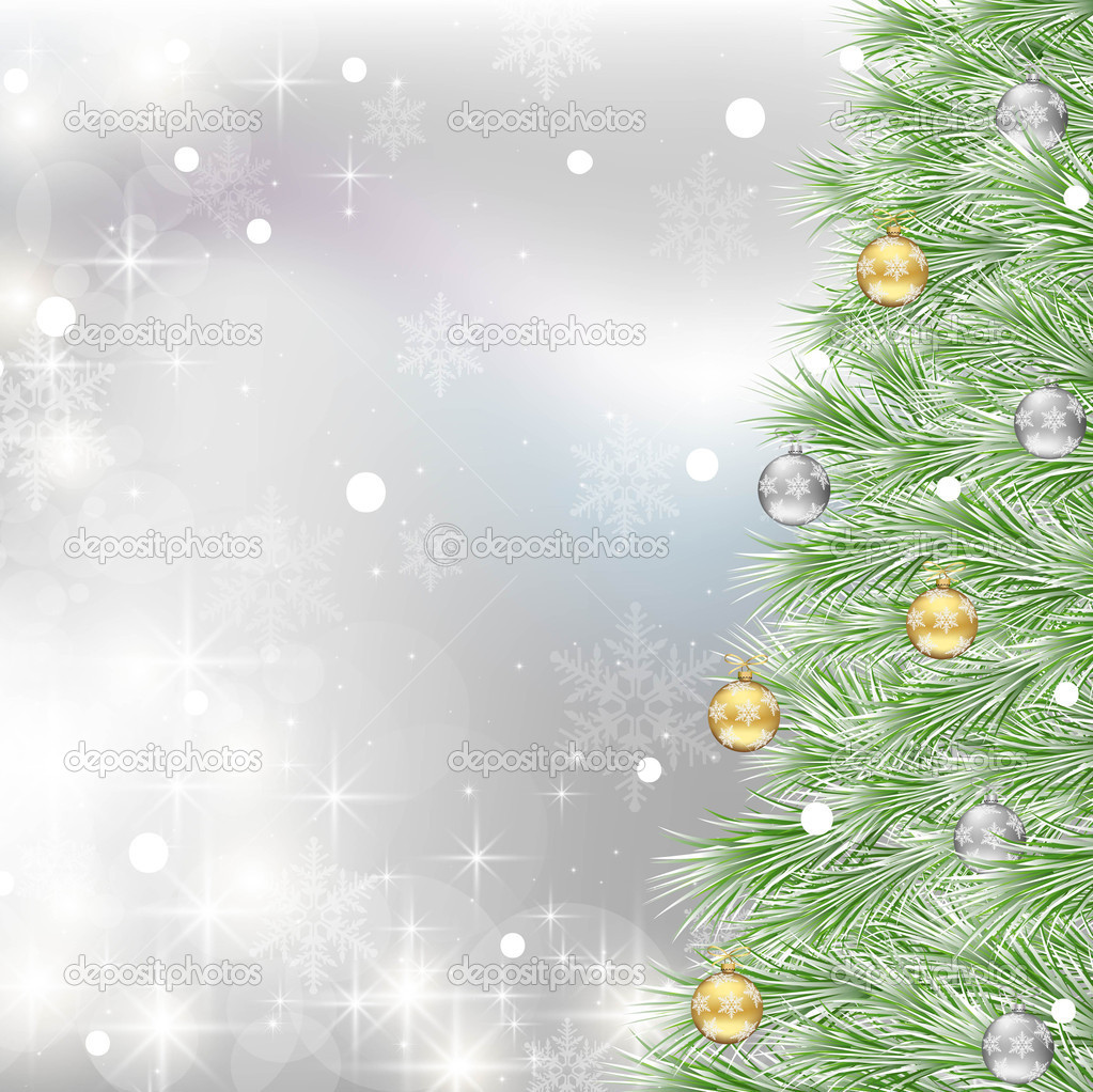 Vector white christmas background