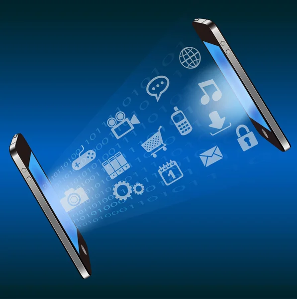 vektör akıllı telefon iletişim teknolojisi