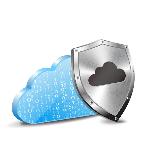 vector cloud computing and metal shield