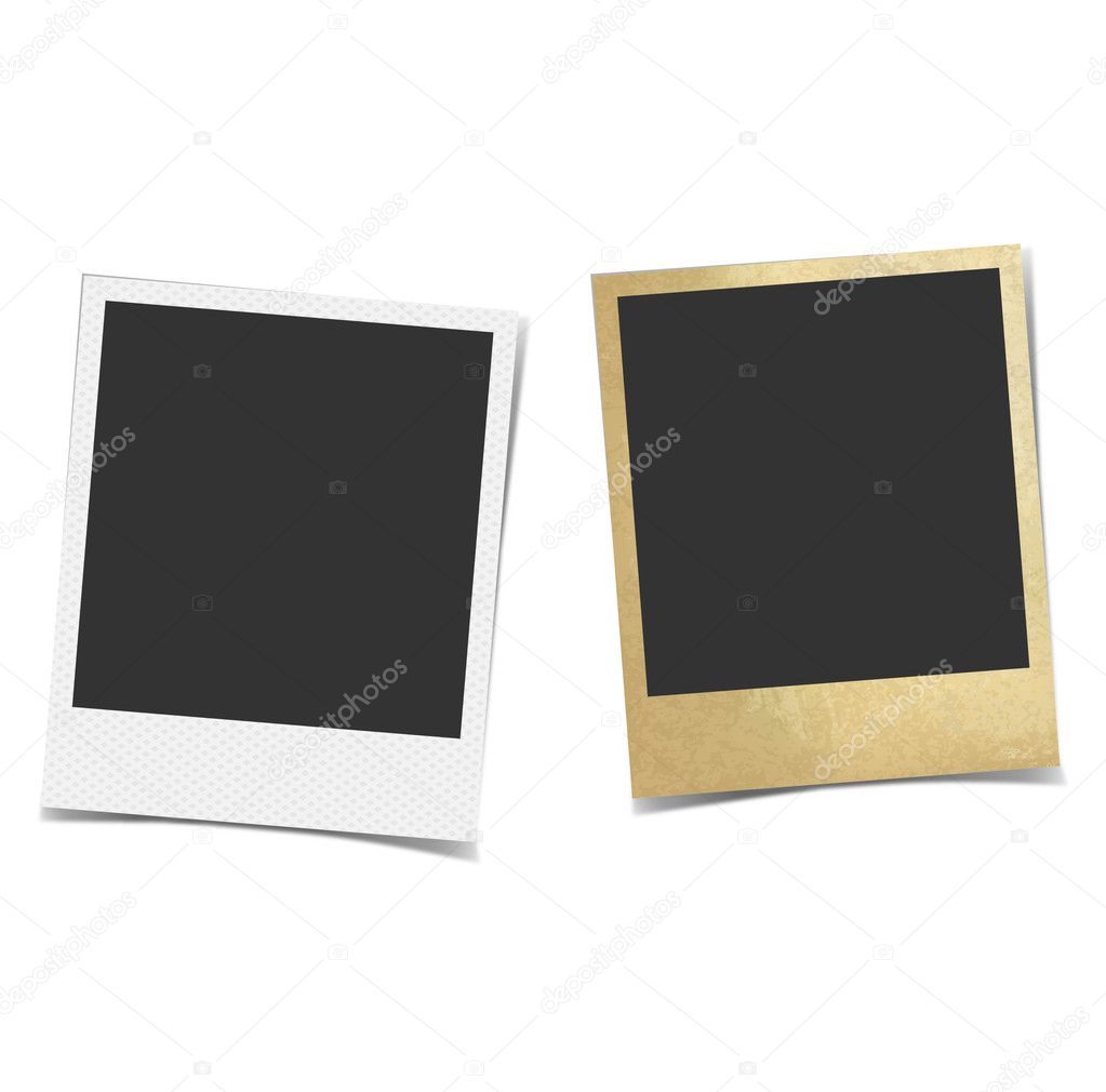 Vector blank photo frames