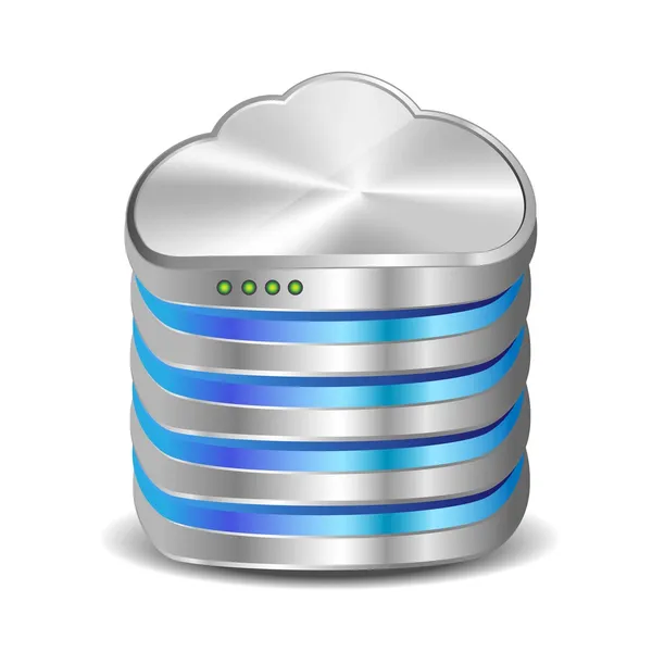 Base de datos de cloud computing — Vector de stock