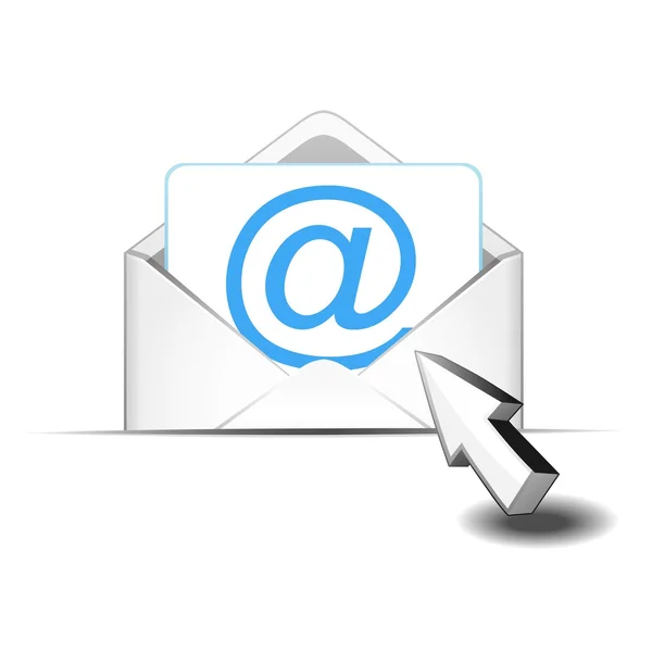 Κάντε κλικ στην επιλογή ηλεκτρονικό ταχυδρομείο — Διανυσματικό Αρχείο