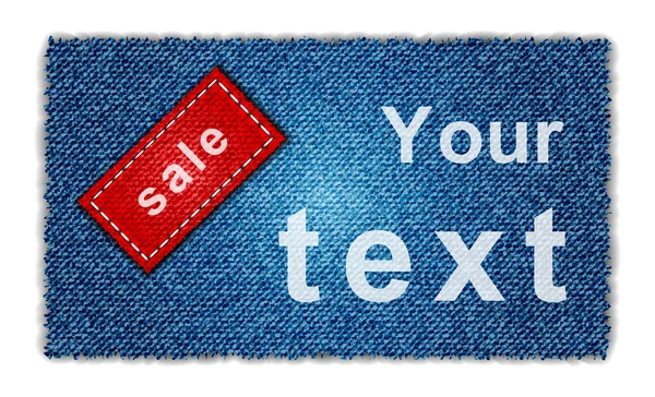 Sale jeans banner — Stock Photo, Image
