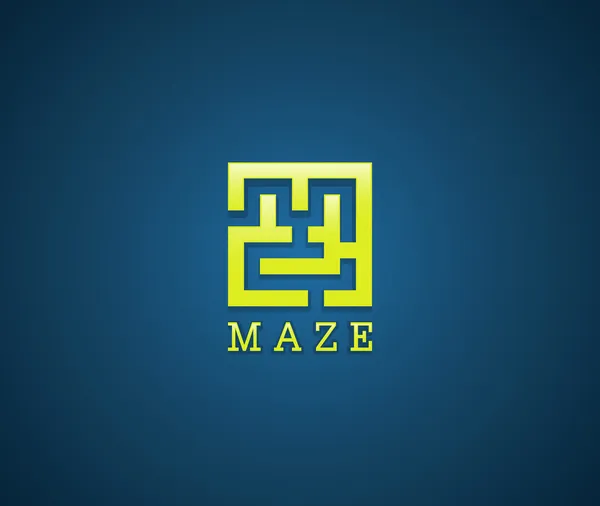 Maze symbol — Stock Vector