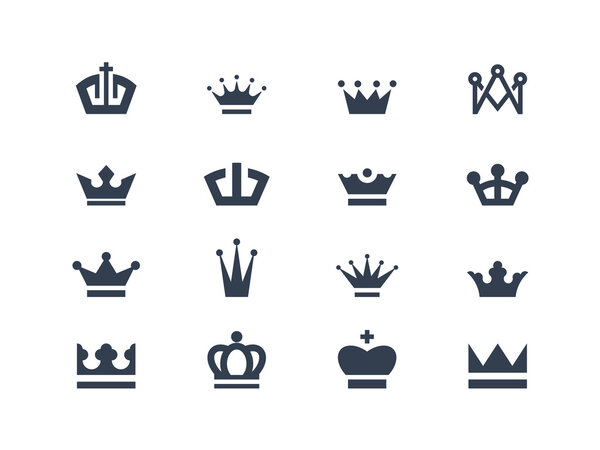 Crown icons — Stock Vector