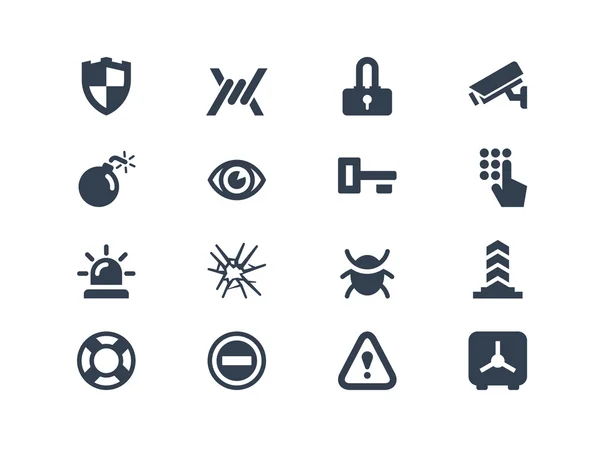 Iconos de seguridad — Vector de stock