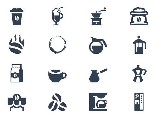 Iconos de café — Vector de stock