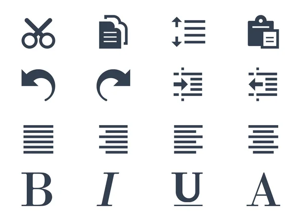 Édition et édition de texte icônes — Image vectorielle