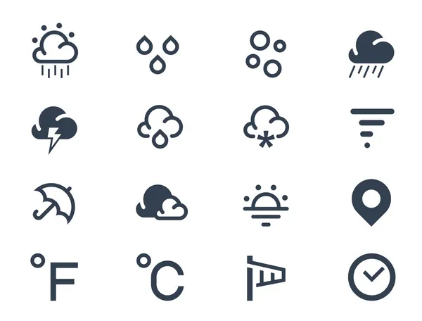 Icônes météo — Image vectorielle