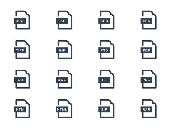 File types. Graphic design — Stock Illustration File types. Graphic design Royalty Free Stock Illustrations