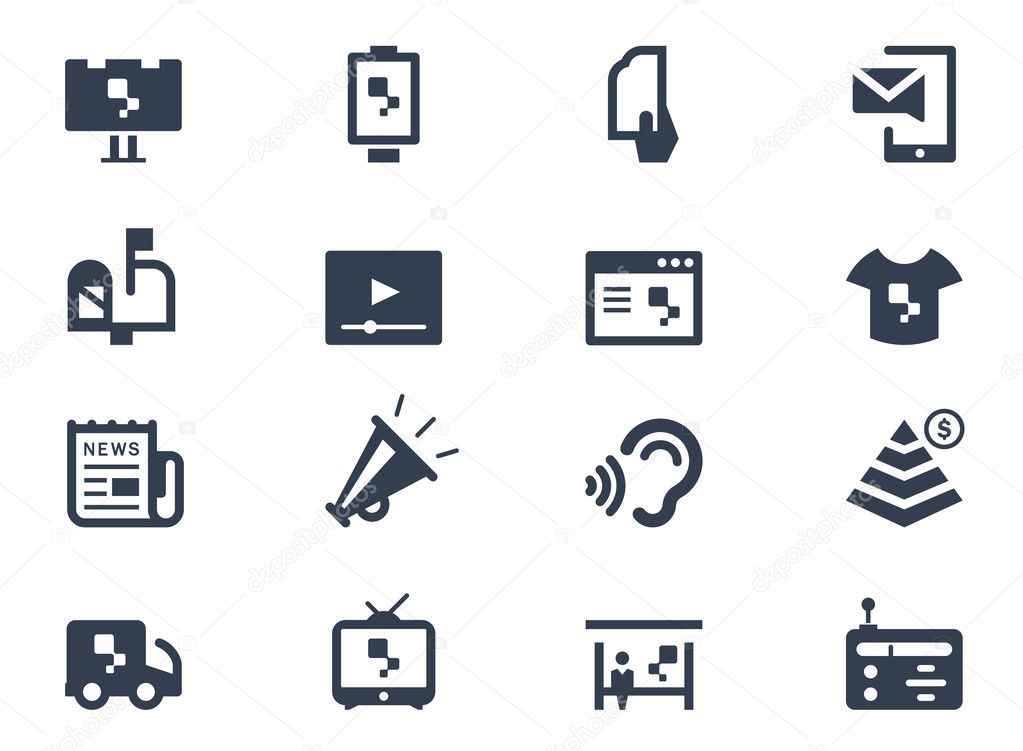 Advertising icons