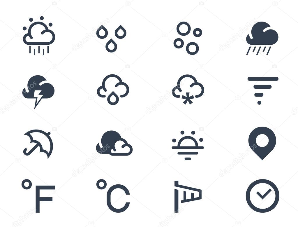 Weather icons