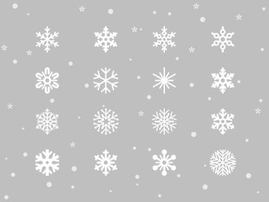 kar taneleri simgeler