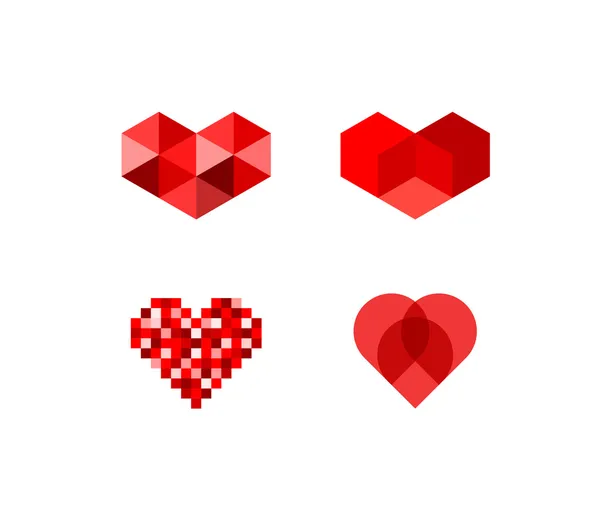 Hjärtat symboler — Stock vektor