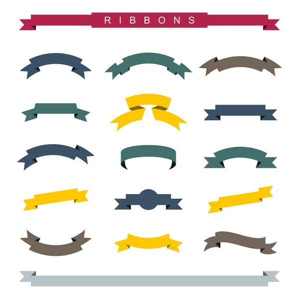 Simple ribbons — Stock Vector
