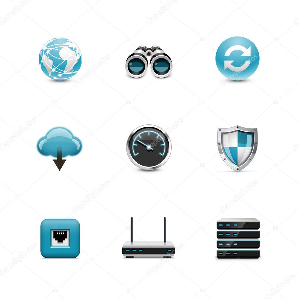 Network and wireless icons