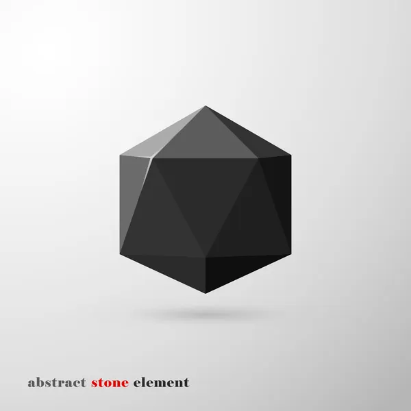 Elemento de piedra abstracta — Vector de stock