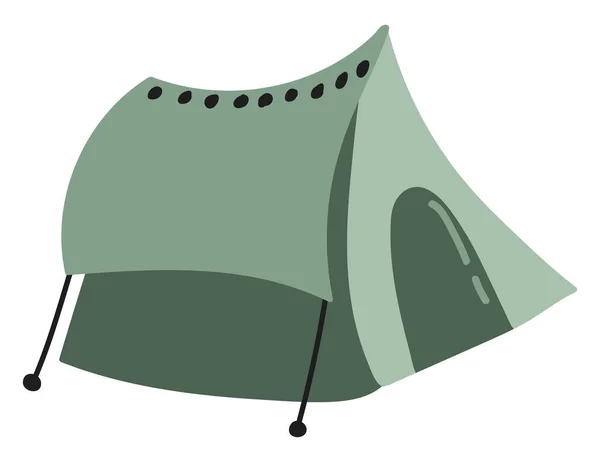 Hand Drawn Tent White Background Isolate Vector Illustration — Image vectorielle