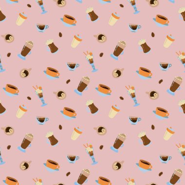 Kahve pürüzsüz. Kumaş, tekstil, duvar kağıdı, ambalaj için tasarım.