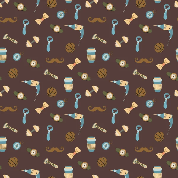 Seamless pattern for the holiday Father's Day. Design for fabric, textile, wallpaper, packaging
