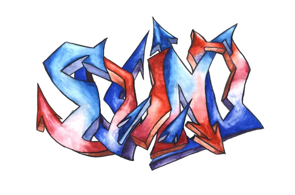 grafiti. suluboya