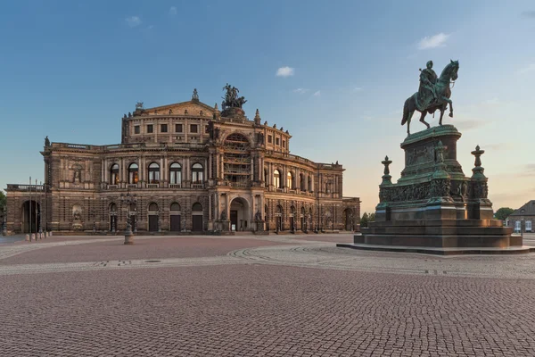 Оперного театру Семпер в Дрездені Стокове Фото