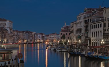 Venedik akşam grand canal
