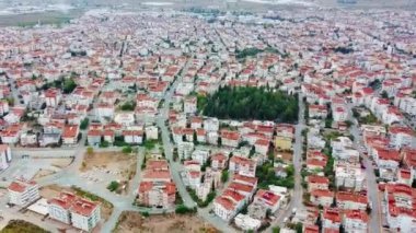 Türkiye 'nin Antalya bölgesinde Manavgat kentinin panoramik manzarası