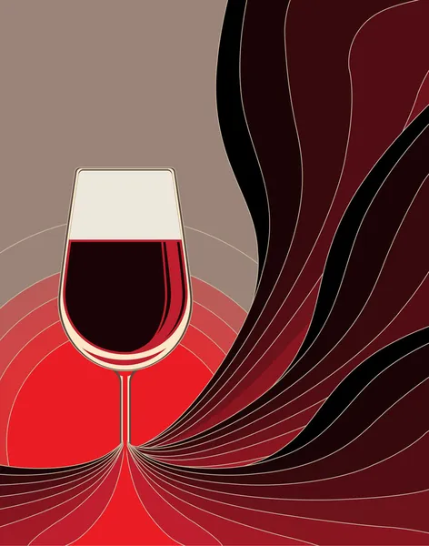 Birth of red wine — Stock Vector