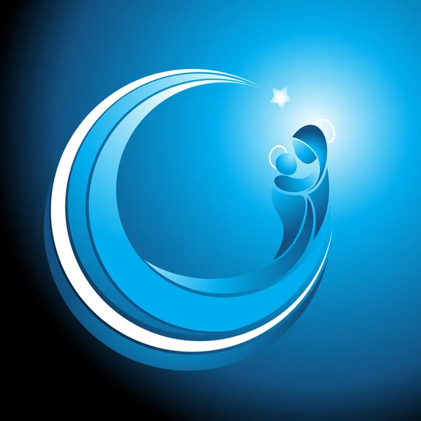 Bebek İsa Meryem Noel simgesi