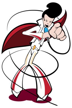 Rock Man vektör illüstrasyonu